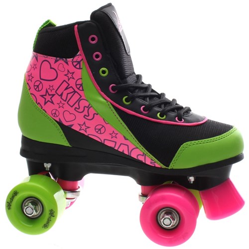 NEW Luscious Retro Quad Disco Roller Skates Girls Boys Adult Size Jnr