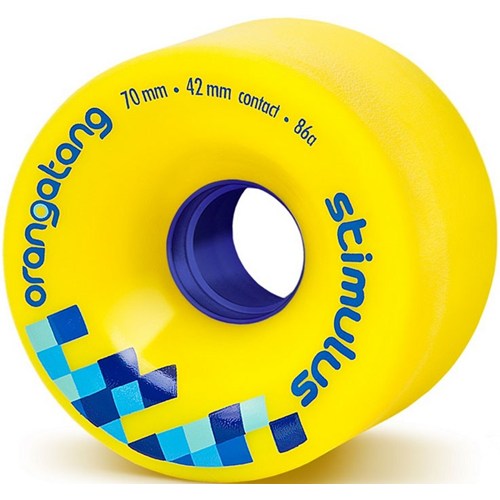 Longboard Wheels. Orangatang Stimulus Freeride Longboard Wheels - Yellow 70mm