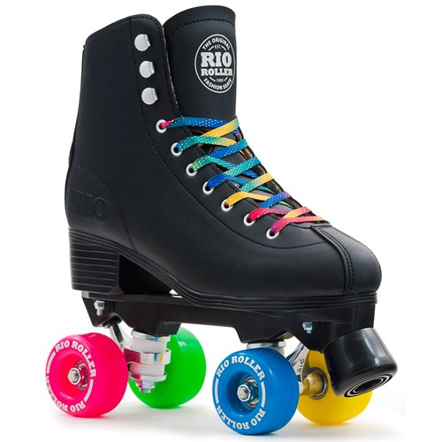 Girls Skates Womens Skates. Rio Roller Figure Quad Rollerskates Black eBay